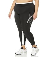 MSRP $45 Reebok Womens Plus Size Workout Ready Leggings Black Size 1X - $47.06 CAD