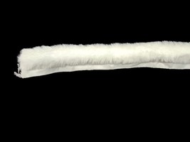 1&quot; Wide White Fur Trim With Sew-In Lip Edging Faux Fake Fur Trimming (M4... - $6.83 CAD