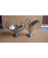ANTIQUE TOWLE STERLING SILVER GEORGIAN CORDOVA CREAMER SUGAR BOWL 290G R... - €390,89 EUR
