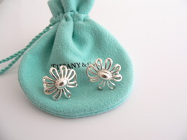 Tiffany &amp; Co Picasso Large Silver Daisy Flower Earrings Studs Gift Pouch Huge - £398.00 GBP