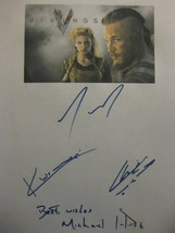 Vikings Signed TV Pilot Script Screenplay Autograph X4 Travis Fimmel Kat... - £15.66 GBP