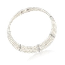 4.5-5mm Cultured Pearl Cuff Choker With Sterling - $545.74