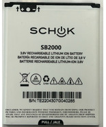 OEM New Battery For SCHOK Flip SC3218T &amp; SC3218B SB2000 2000mAh * Same D... - £12.38 GBP