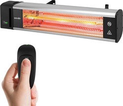 Serenelife Sloht26 Infrared Outdoor Electric Space Heater, 1500W Fast He... - $109.96
