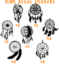 Dream Catchers Vinyl Decal Sticker Car Window Wall Luck Native American ... - £3.77 GBP+