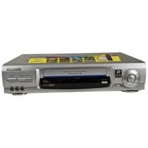 Panasonic Blue Line Vcr PV-V4621 4 Head HI-FI Stereo Vhs Tested No Remote - £62.90 GBP