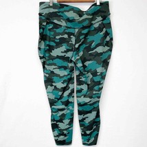 NEW Lululemon Base Pace High Rise Crop 25&quot; Heritage 365 Camo Tidewater Teal 18 - £50.18 GBP