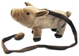 LARGE BROWN REMOTE CONTROL WALKING PIG WITH SOUND battery operated toy p... - $18.95