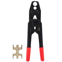VEVOR PEX Crimping Tool Kit Dual Head for 1/2&quot; and 3/4&quot; PEX Copper Crimp... - £63.06 GBP