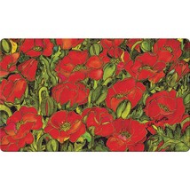 Toland Home Garden 800029 Red Poppies Summer Door Mat 18x30 Inch Spring Outdoor  - £29.71 GBP