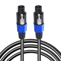 20 Feet Pro Speakon Cables, 2 Conductors Nl4Fc Type Speak-On, 20Ft., 1-Pack - £30.27 GBP