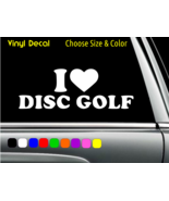 I LOVE DISC GOLF Decal Laptop Car Window Sticker CHOOSE SIZE COLOR - €2,76 EUR+