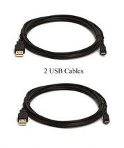 2x Usb Cables For Pentax Dl Ist, Ds Ist, DS2, K-5, K-7, K10D, K100D, K110D, K20D - £8.58 GBP