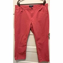 Chaps Nantucket Red 5-pocket twill pants size 40x30 (rosy dark pink color) - £19.67 GBP