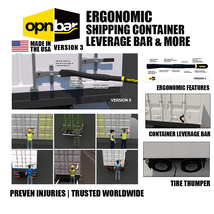 Shipping Container Leverage Bar - OPNBar v3 - Ergonomic, Large Mouth - (... - $83.30