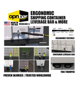 Shipping Container Leverage Bar - OPNBar v3 - Ergonomic, Large Mouth - (... - $83.30
