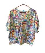 HQ Scrub Womens Size 3XL Scrub Top Shirt Short Sleeve Medical Nurse Dentist - $17.82