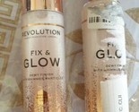 2-Pack Makeup Revolution Fix &amp; Glow Fixing Spray 95% Left (1 No Cap) - £15.15 GBP