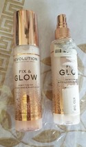 2-Pack Makeup Revolution Fix &amp; Glow Fixing Spray 95% Left (1 No Cap) - £14.88 GBP