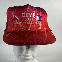Vintage DIVE The Grand Cayman B.W.I. Tye Dye Rope Brim Soft Front Latch ... - $14.84