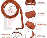 Cow Hide Leather BULL WHIP 04 to 10 Feet Long 12 Plaits Indiana Jones Whip - £14.08 GBP+
