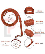 Cow Hide Leather BULL WHIP 04 to 10 Feet Long 12 Plaits Indiana Jones Whip - $18.37+