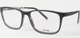 Lunettes Uniques Rares STING WARP 1 VST041 09H9 Noir Mat / Blanc 55-16-140mm - $66.33