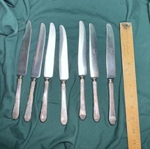 7 Vintage Silver Plate Heavy Knives-Oneida Community Paul Revere Pattern... - $16.00