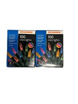 Sylvania 100 Multicolor Mini Lights Christmas Lot Of 2 - £17.04 GBP