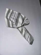 Cloth Napkins Set of 4 ~ Sage Black &amp; Ivory Striped Napkins 14 x 14 Tabl... - £14.52 GBP