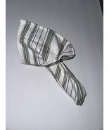 Cloth Napkins Set of 4 ~ Sage Black &amp; Ivory Striped Napkins 14 x 14 Tabl... - $19.31