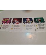 Mariokart Monopoly Gamer Replacement 4 Character Card Set Only Part Mari... - $15.26 CAD