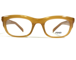 Fendi Eyeglasses Frames F867 216 Shiny Brown Square Cat Eye Full Rim 48-21-135 - £25.98 GBP