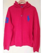 Polo Ralph Lauren Hoodie Sweatshirt Red #3 Big Pony Pullover Mens XL Y - $43.81 CAD