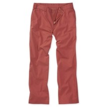 NWT Mens Size 36 36x32 Bills Khakis Red M3 Plain Front Trim Fit Chino Pants - £42.29 GBP