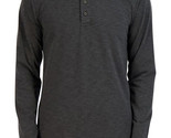 And Now This Men&#39;s Long Sleeve Henley T-Shirt in Black-Size 2XL - $19.97