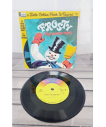 Little Golden Book Frosty The Snow Man Read-Along Record 1972 Disneyland... - $9.49