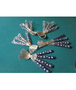 SET OF CERAMIC HANDLE FLATWARE CHRISTMAS DECOR STAINLESS 20 PCS - €38,93 EUR