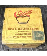 Cinco Handy Humidor Cigar Tin Otto Eisenlohr &amp; Bros No. 210 Philadelphia... - $37.39