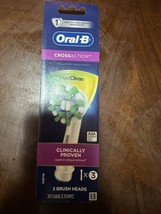 Oral B Cross Action 3 Replacement Brush Heads Max Clean Colored Black - £7.58 GBP