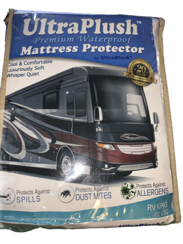 UltraPlush | Waterproof Premium Mattress Protector, RV King 72&quot;x80&quot; - $11.76