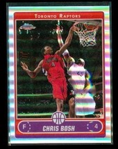 2006-07 Topps Chrome Refractor Chris Bosh #74 HOF Toronto Raptors Basket... - $14.84