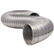 Everbilt 4 in. X 8 Ft. Heavy-Duty Semi-Rigid Aluminum Duct - £21.58 GBP