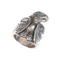 Authenticity Guarantee

sz10.75 Patty Fawn, Cherokee/Kwakiutl Tribe silver ri... - $571.73