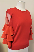 Red Blouse Made in Italy Patricia Luca  Size - M - £31.57 GBP