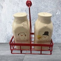 Vintage Snowman HMK LIC Salt &amp; Pepper Shakers - $8.97
