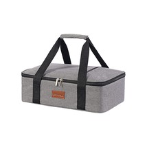 Lunch Bag Insulated Thermal Food Carrier Insulated Casserole Carrier For... - £31.38 GBP
