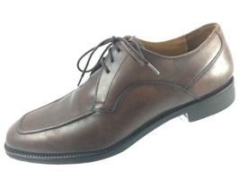 #SH9 Cole Haan 10.5M Eaton Brown Leather Apron Toe Derby Dress Shoes Blu... - £15.39 GBP