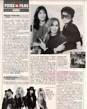 Barbara Bach Poison Yoko Ono Clipping Magazine Photo orig 1pg 8x10 L7771 - $4.89