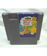 SESAME STREET Big Bird&#39;s Hide &amp; Speak NES Nintendo VIDEO GAME Cart 1990 ... - £11.67 GBP